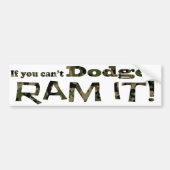 Dodge het, Ram het, Camouflage Bumpersticker (Voorkant)