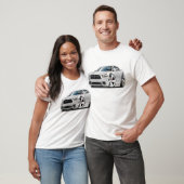 Dodge-lader RT witte auto T-shirt (Unisex)