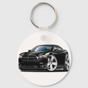 Dodge-lader - zwarte RT-wagen Sleutelhanger