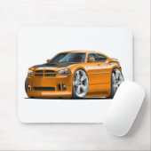 Dodge-oplader voor Oranje bus Muismat (Met muis)