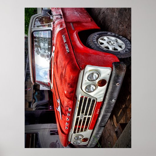 Dodge Power Wagon Classic Truck Poster (Voorkant)
