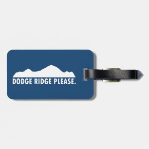 Dodge Ridge alstublieft Bagagelabel