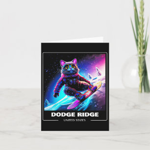 Dodge Ridge Verenigde Staten Ski Skilopen Skiloper Kaart