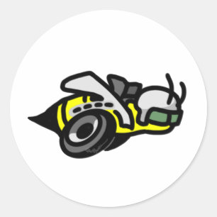 Dodge Super Bee Logo Ronde Sticker