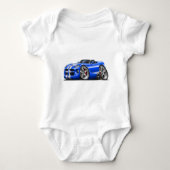 Dodge Viper Roadster Blue-White Car Romper (Voorkant)