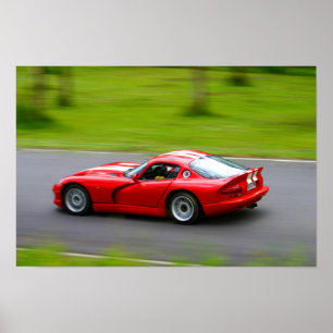 Dodge Viper speed Poster