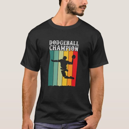 Dodgeball Champion Dodge Ball Champ Player Retro T-shirt (Voorkant)