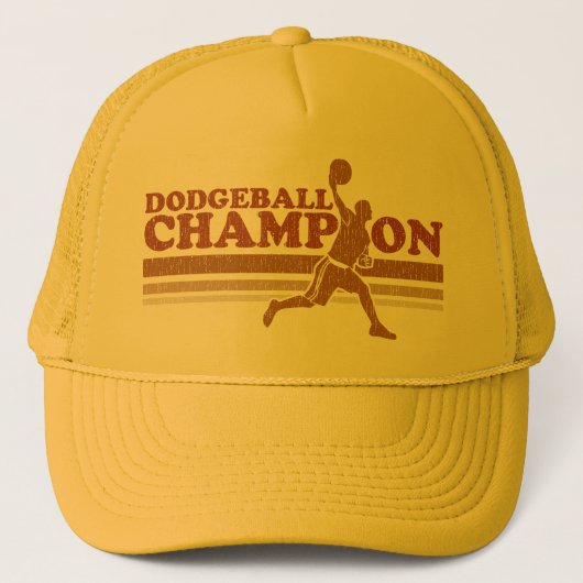 Dodgeball Champion Trucker Hat Trucker Pet (Voorkant)
