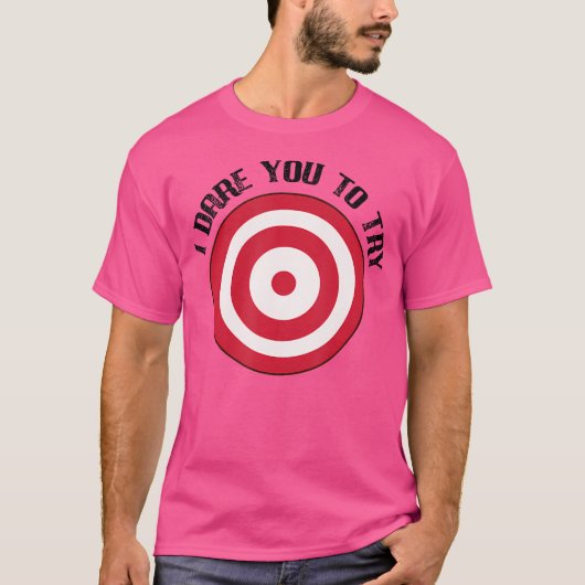 Dodgeball Dare Target On Chest T-shirt (Voorkant)