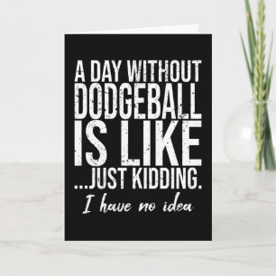 Dodgeball grappig cadeidee voor sport kaart