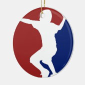 Dodgeball League Keramisch Ornament (Links)