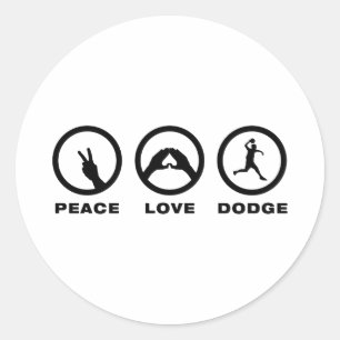 Dodgeball Ronde Sticker