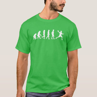 Dodgeball Speler Evolutie retro T-shirt