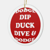 DODGEBALL-versiering Keramisch Ornament (Links)