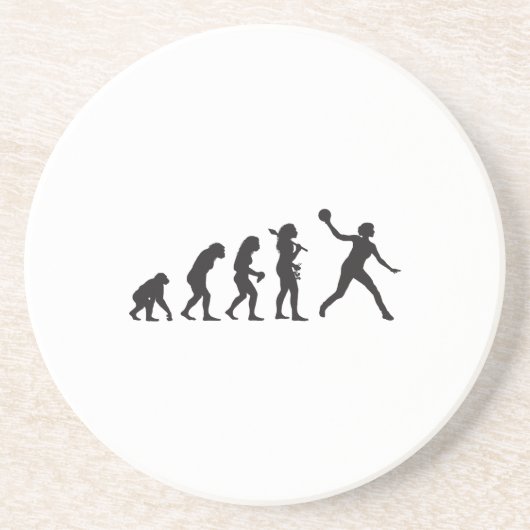 Dodgeball Zandsteen Onderzetter (Voorkant)