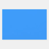 Dodger Blue effen kleur | Klassiek | Elegant Inpakpapier Vel (Voorkant)