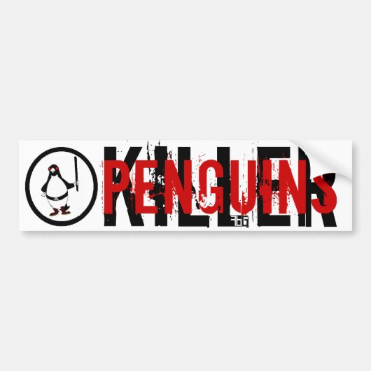 DODING PINGOINS BUMPERSTICKER (Voorkant)