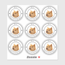 Dodkoetsen in Circle Business Logo Clear Sticker