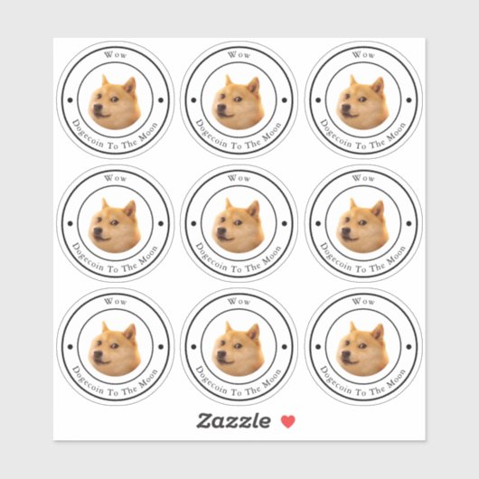 Dodkoetsen in Circle Business Logo Clear Sticker (Vel)