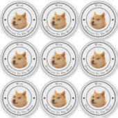 Dodkoetsen in Circle Business Logo Clear Sticker (Voorkant)