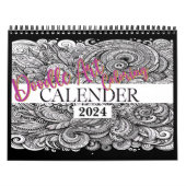 Dodle Art Coloriage Fleurs Pages Calendrier (Protection)