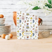 Dodle d'été italien Monogramme serviette de thé