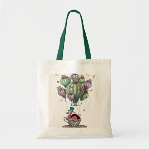 Dodo-ballon met libellen tote bag