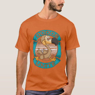 Dodo Bird Dodos Unite Flightless Uitgestorven Voge T-shirt