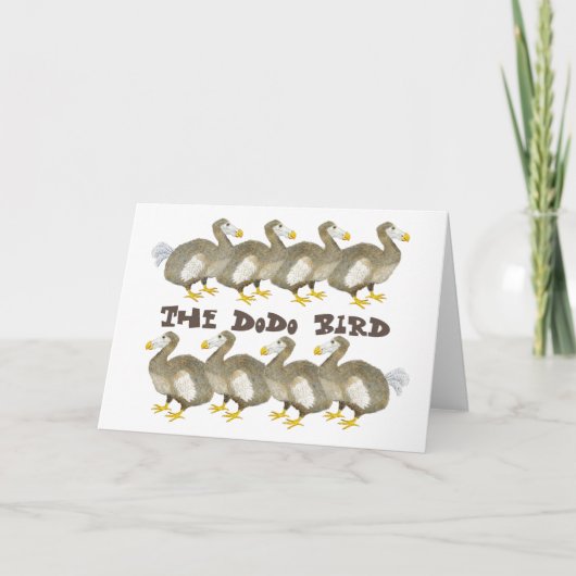 Dodo Bird Greeting Card Kaart (Voorkant)