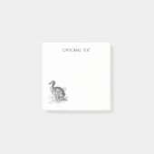 Dodo Bird Illustration Post-it® Notes (Voorkant)