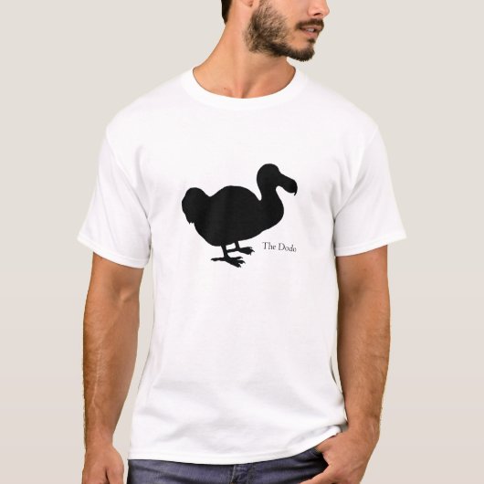 Dodo Bird Silhouette Shirt met Lettering (Voorkant)