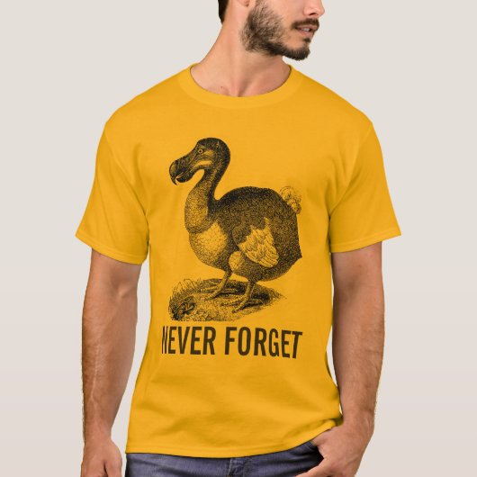 Dodo Bird vergeet nooit shirt (Voorkant)