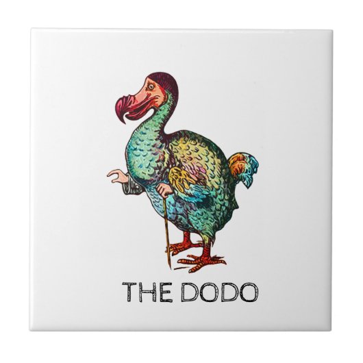 Dodo Ceramic Tile Tegeltje (Voorkant)