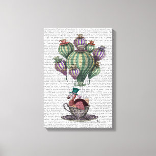 Dodo in Teacup Canvas Afdruk