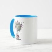 Dodo in Teacup met libellen Mok (Voorkant links)