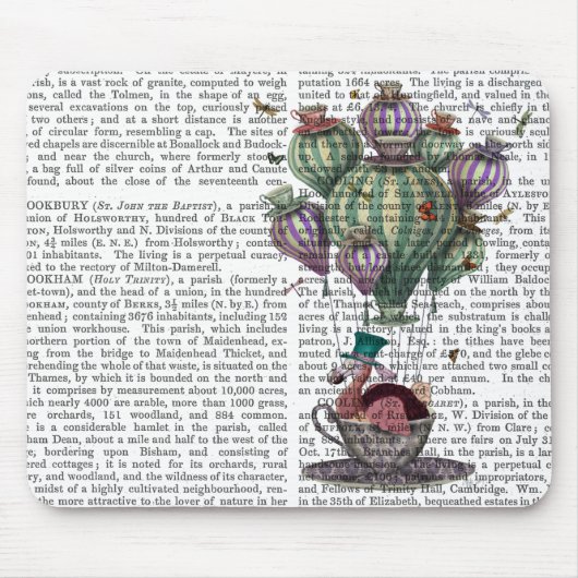 Dodo in Teacup met libellen Muismat (Voorkant)