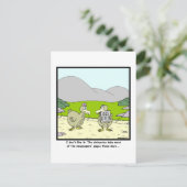 Dodo News: Dodo cartoon Briefkaart (Staand voorkant)