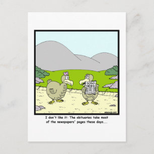 Dodo News: Dodo cartoon Briefkaart