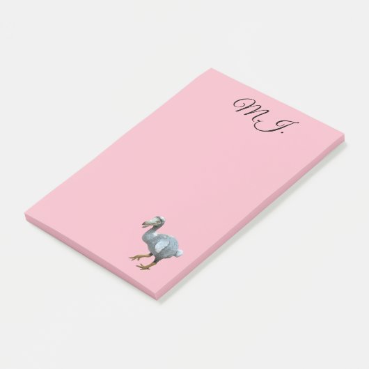 Dodo persoonlijk post-it® notes (Schuin)