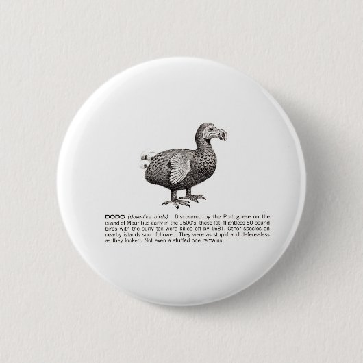 dodo ronde button 5,7 cm (Voorkant)
