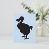 Dodo Silhouette Briefkaart (Staand voorkant)
