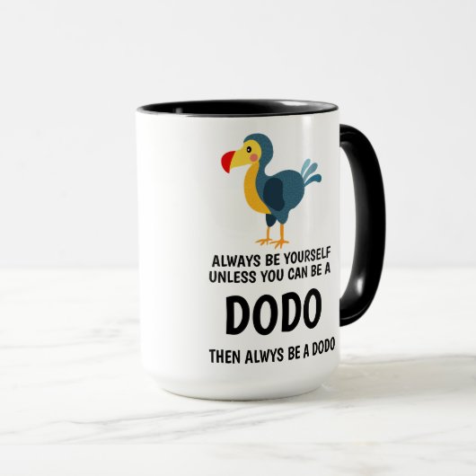 Dodo Special Quottes Two-Tone Coffee Mok (Voorkant rechts)