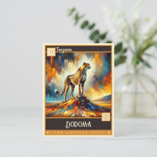 Dodoma, Tanzania | schilderij Briefkaart (Staand voorkant)