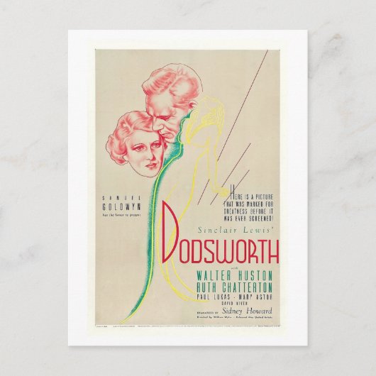 Dodsworth, Film, Film, Adverteren  Briefkaart (Voorkant)