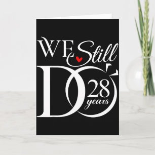 Doe 28 jaar grappig stel 28ste trouwdag kaart