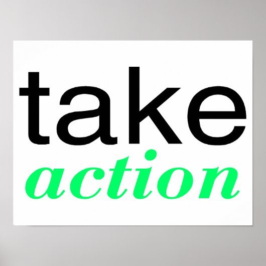 Doe actie groen poster (Voorkant)