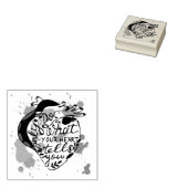 Doe alleen wat je hart je vertelt rubberstempel (Gestempeld)