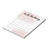 Doe alles | Blush-up-to-date maken Notitieblok (Gedraaid)