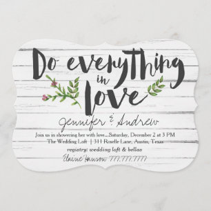Doe alles in Love Bridal Kaart