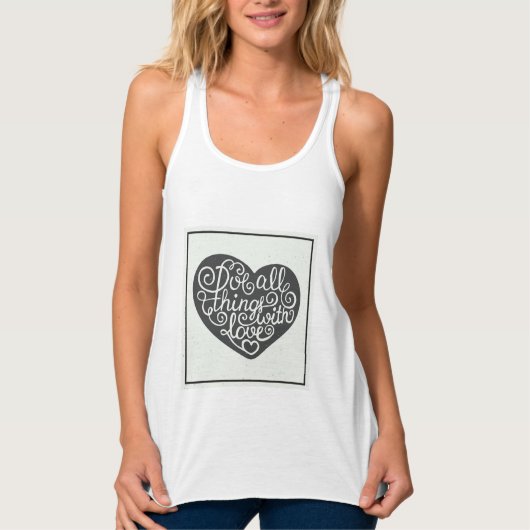 Doe alles met liefde tanktop (Voorkant)